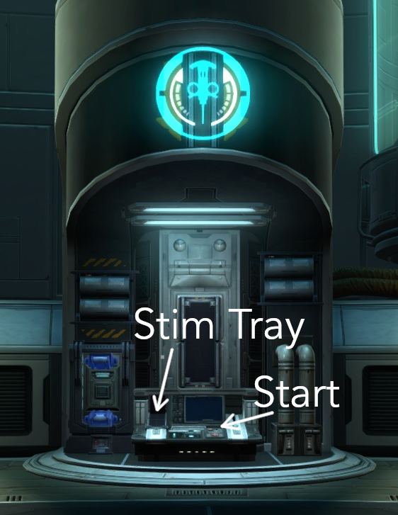 The Stim Station. Do not forget to press “Start” to start the production.